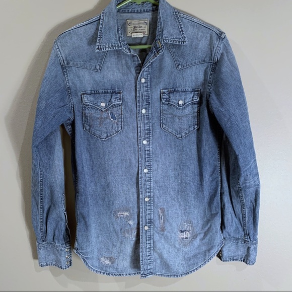 Polo Ralph Lauren Tops - Polo Ralph Lauren Button Down Jean Shirt